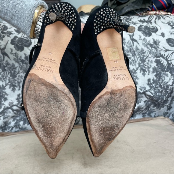 Black Studded Women's Shoes - Picture 10 of 10